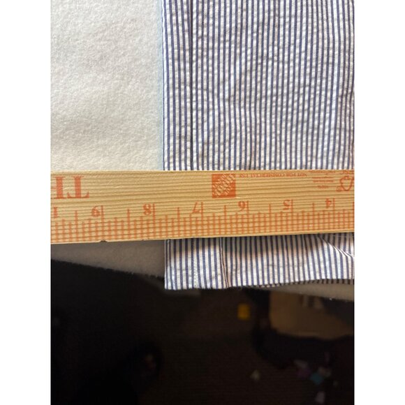 Brooks Brother Seersucker Striped Mens Pants Size 34x34 Blue & White Cotton - Picture 3 of 11